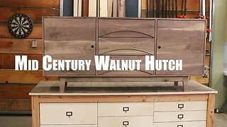 Mid Century Walnut Hutch Build/ How-To