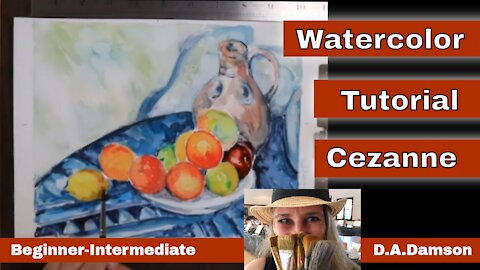 Watercolor Tutorials Step by Step - Paul Cezanne