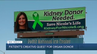 Patient's creative quest for organ donor