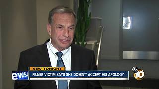 Filner victim says she doesn't accept his apology