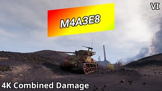 M4A3E8 Sherman (4K Combined Damage) | World of Tanks