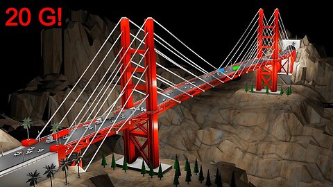 Mind-Blowing Bridge Earthquake Simulation: Watch Extreme earthquakes in Action!