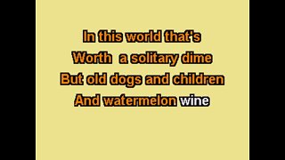 TU044 12 Tom T Hall Old Dogs Children And Watermelon Wine