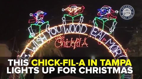 This Chick-Fil-A in Tampa lights up for Christmas | Taste and See Tampa Bay