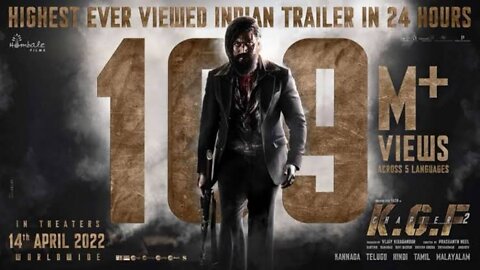 KGF Chapter 2 Trailer 110 Million View