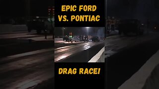 Epic Ford vs. Pontiac Nighttime Drag Race! #shorts