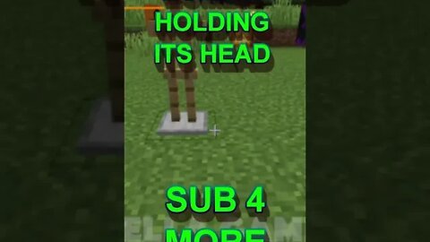 Minecraft: How To Make A Zombie Holding Its Head