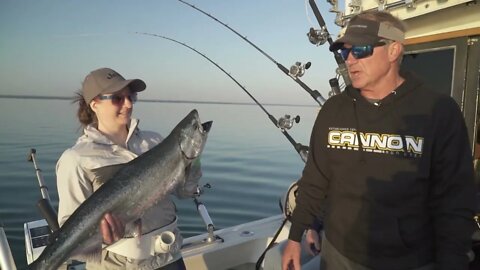 Downrigging for Great Lakes Salmon