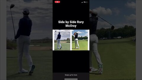 Rory McIlroy side by side driver launch! #rorymcilroy #golf #tomgillisgolf