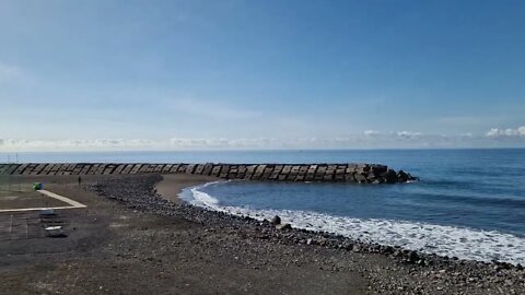 Ribeira Brava, in Madeira. 360 degree sea and town view.