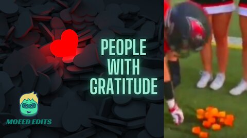 People Showing Gratitude | Football Players Showing Gratitude Towards Cheerleader