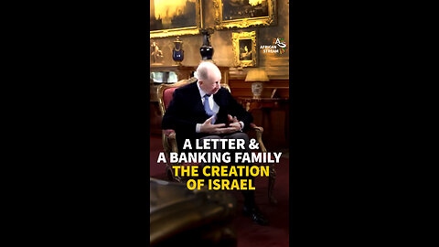 A LETTER & A BANKING FAMILY THE CREATION OF ISRAEL
