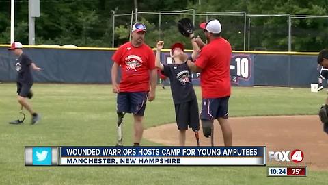 Baseball camp for amputees