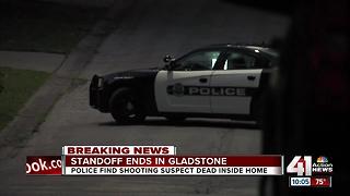 Shooting suspect dead after standoff with Gladstone police