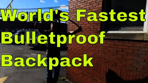 🌎 World's Fastest ⏩ Bulletproof Backpack 🛡 🔫