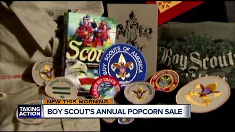 Boy Scout's annual popcorn sale