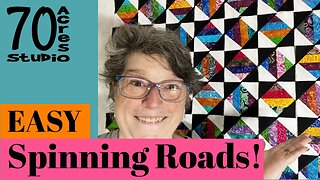 Fast & Easy! Spinning Roads Quilt Block