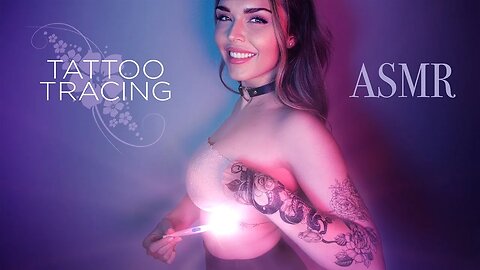 ASMR | Tracing My Tattoos with a Lighted Stick (ultra relaxing visual ASMR)