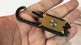 20-in-1 Carabiner EDC Survival Keychain