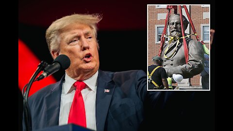 Trump Decries 'Desecration' of Robert E. Lee Statue