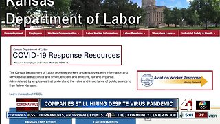 Some companies hiring during COVID-19 outbreak
