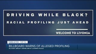Billboard warns of alleged racial profiling in Livonia