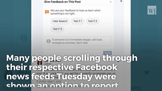 Facebook Claims Hate Speech Button Appearing on Harmless Posts Was Accident