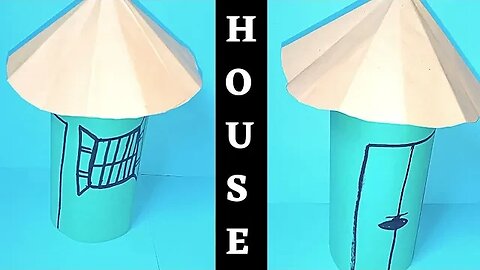 How To Make Easy Paper House For Kids - Nursery Craft Ideas - Paper Craft Easy - Art Eira