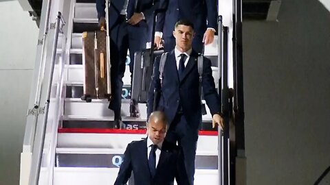 Cristiano Ronaldo has arrived in Qatar for the World Cup!