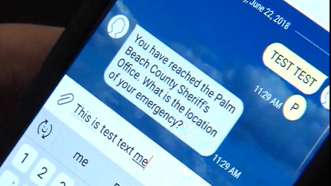 You can now text 911 in Palm Beach County
