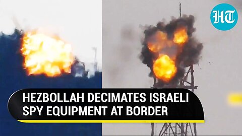 Hezbollah Locates, Destroys Israeli Spy Equipment Monitoring Posts In Lebanon | Watch