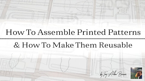 How to assemble printed patterns, and how to make patterns reusable