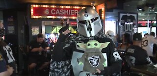 Raiders bar in Las Vegas celebrates teams first home game win