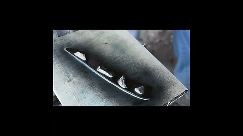 Forging a knife from a file #shorts
