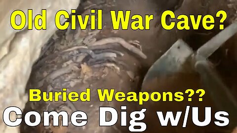 #Civil War Cave Buried Weapons Search (Lick Creek, MO)
