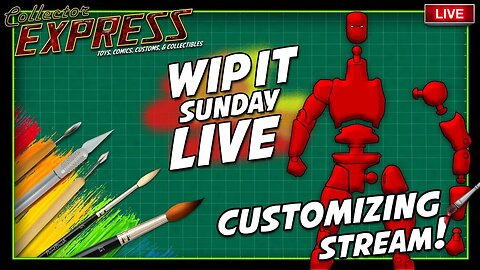 Customizing Action Figures - WIP IT Sunday Live - Episode #68 - Painting, Sculpting, and More!