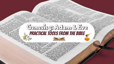 Genesis 3 Adam and Eve in the Garden of Eden | Bible Study on Respect, Prudence and Consequences