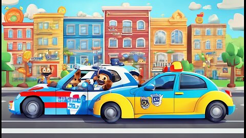 Wheels-on-Police-Car Nursery Rhymes for Children