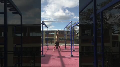 How to do a handstand hold outdoors