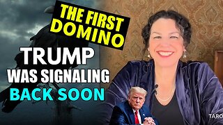 [ THE FIRST DOMINO ] MR. T WAS SIGNALING BACK SOON ☀️ - TAROT BY JANINE - TRUMP NEWS