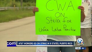 ATT employees across the Treasure Coast strike
