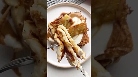 Caramelised Banana Vegan French Toast tiktok cookingwithnoa