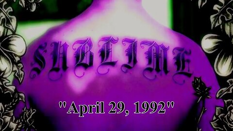 Sublime's Wrong Lyrics on April 29 1992