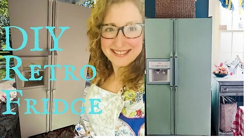Painted Refrigerator Before and After | Getting Ready for a Party | Summer Projects