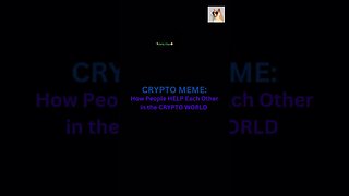 CRYPTO MEME: How People HELP Each Other in the CRYPTO WORLD #cryptomeme #dyor #wildwest #bitcoin #ca