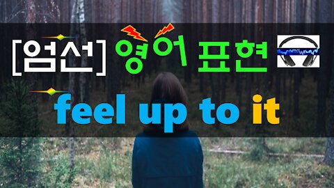 ▶ feel up to it ◀ 무슨 뜻?! 실제 원어민 발음은 어떨까? (+ 이 외 보너스 표현) l 귀가 트이는 영어ㅣ소리영어ㅣ영어 귀뚫기ㅣ미드 자막없이 보기