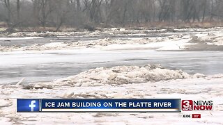 Saunders County residents paying close attention to ice jam on Platte River