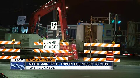 Wauwatosa water main break causes business closures