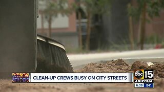 East Valley streets crews busy recovering from Monday's storm
