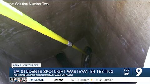 University of Arizona students document school's COVID-19 wastewater testing program